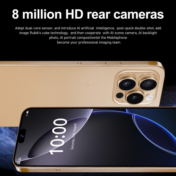I16 Pro Max / ZPT93, 2GB+16GB, 6.26 inch Android 8.1 MTK6737 Quad Core, Network: 4G, Dual SIM, Plug:EU Plug(Black)