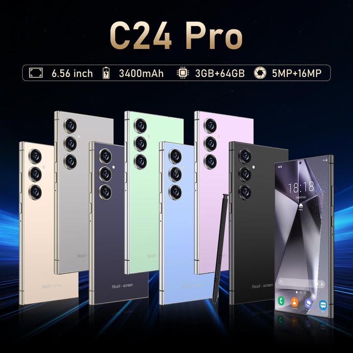 C24 Pro / S3-3, 3GB+64GB, 6.56 inch Android 10 MTK6739 Quad Core, Network: 4G, Dual SIM, Plug:EU Plug(Grey)