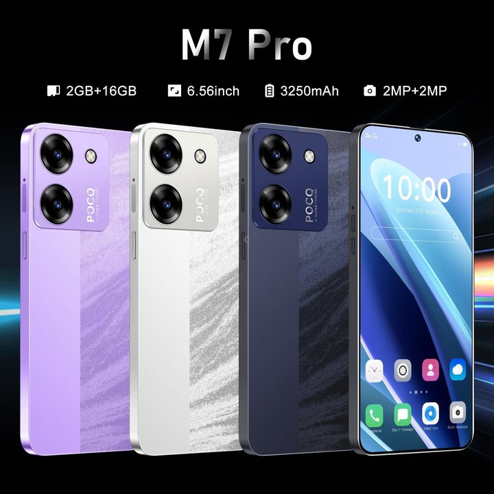 M7 Pro / ZKU289, 2GB+16GB, 6.56 inch Android 8.1 MTK6580A Quad Core, Network: 3G, Dual SIM, Plug:EU Plug(Purple)