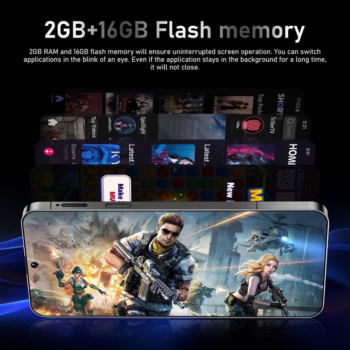 Reno13 Pro / ZKU290, 2GB+16GB, 6.56 inch Android 8.1 MTK6580A Quad Core, Network: 3G, Dual SIM, Plug:US Plug(Blue)