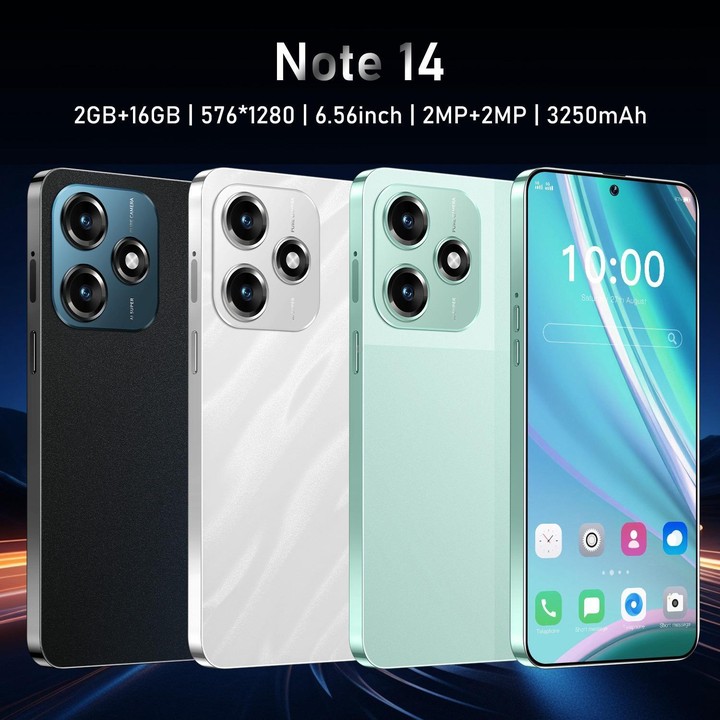 Note 14 / ZKU291, 2GB+16GB, 6.56 inch Android 8.1 MTK6580A Quad Core, Network: 3G, Dual SIM, Plug:UK Plug(White)