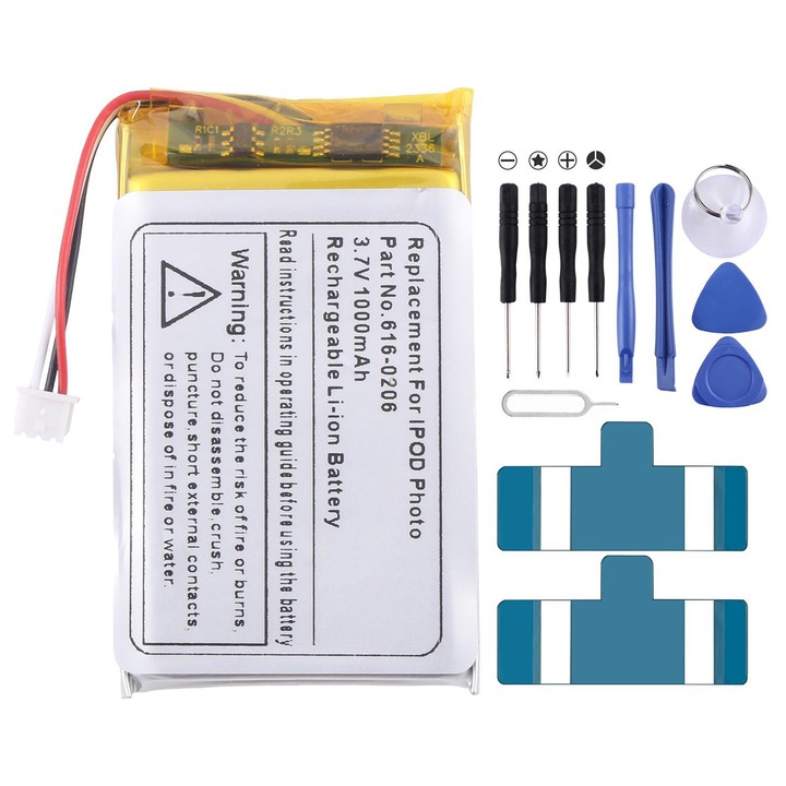 For iPod Photo 20G 30G 60G a1059 1099 616-0206 1000mAh Battery Replacement