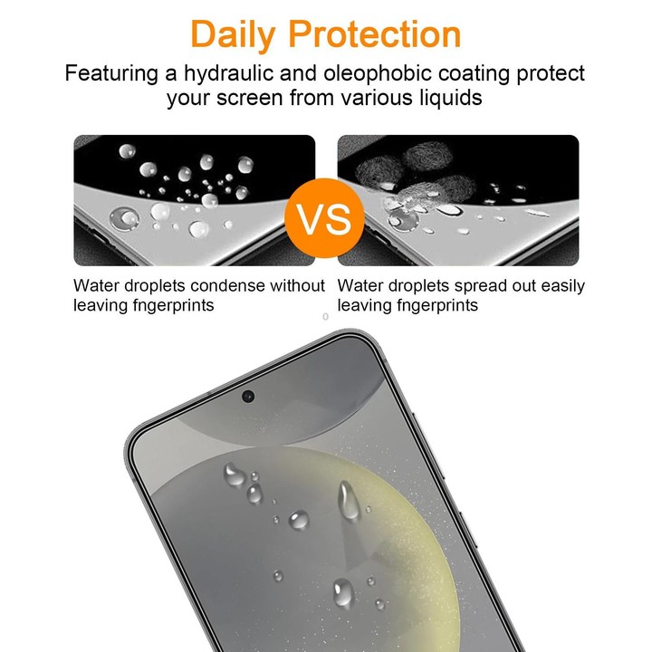 For Samsung Galaxy S24+ 5G 10pcs xDfind 0.26mm 9H 2.5D Middle Aluminum Tempered Glass Film