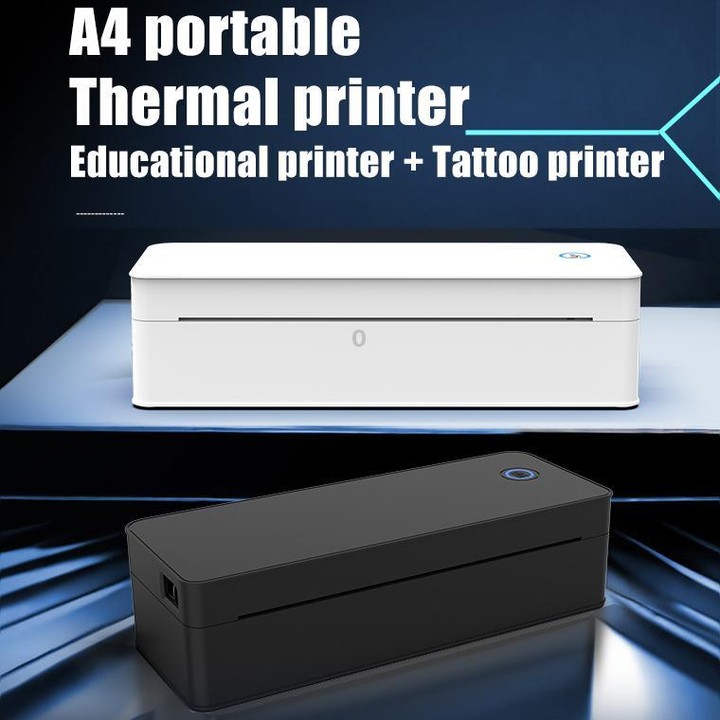 A401 Portable A4 Thermal Printer Educational Tattoo Printer(Black)