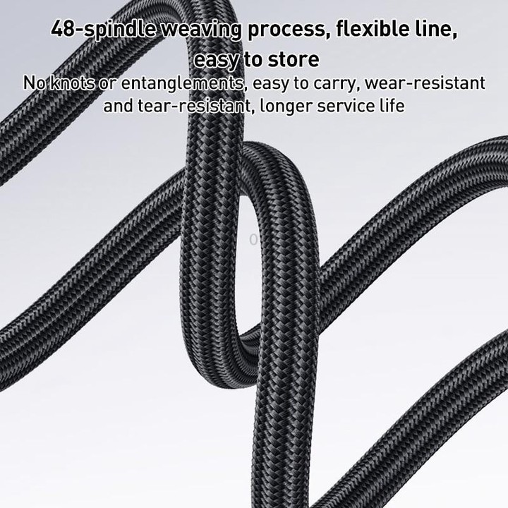 Yesido CA137C 66W USB to Type-C Streamer Light Data Cable, Length: 1.2m(Grey)