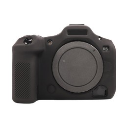 For Canon EOS R5 Mark II / R5II Glossy Soft Silicone Protective Case(Black)