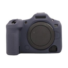 For Canon EOS R5 Mark II / R5II Glossy Soft Silicone Protective Case(Blue)