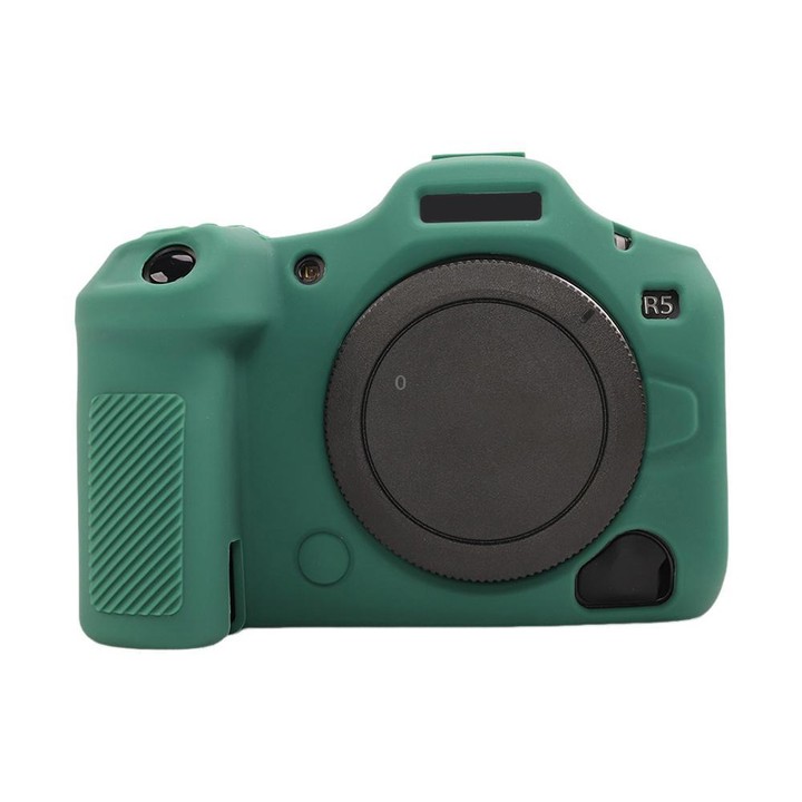 For Canon EOS R5 Mark II / R5II Glossy Soft Silicone Protective Case(Green)