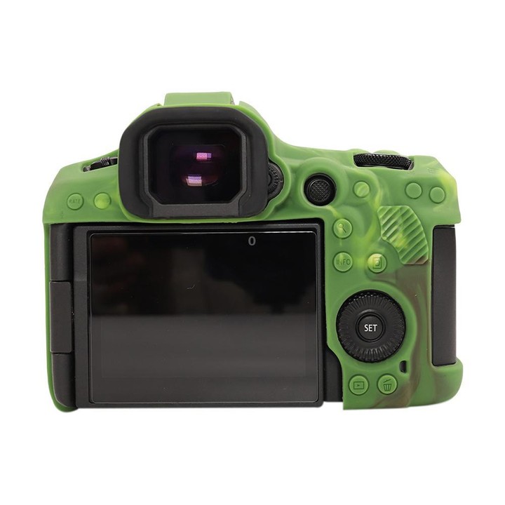 For Canon EOS R5 Mark II / R5II Glossy Soft Silicone Protective Case(Camouflage)