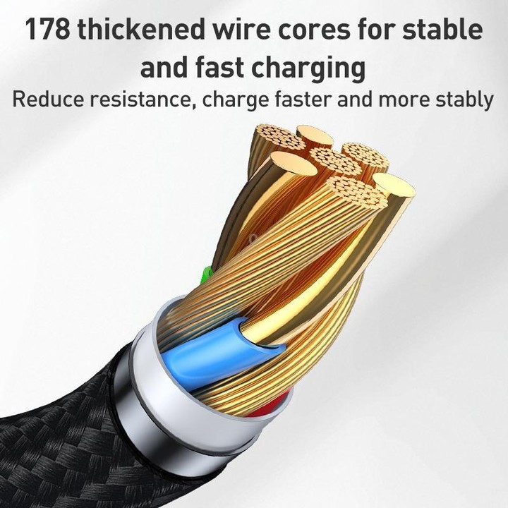 Yesido CA198 60W Type-C to Type-C Streamer Light Data Cable, Length: 1.2m(Grey)