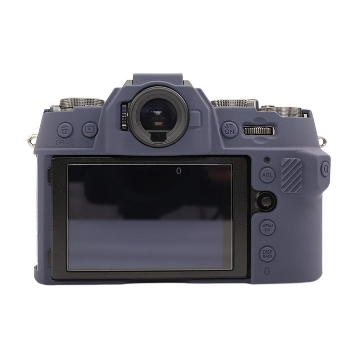 For FUJIFILM X-T50 Glossy Soft Silicone Protective Case(Blue)