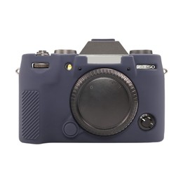 For FUJIFILM X-T50 Glossy Soft Silicone Protective Case(Blue)