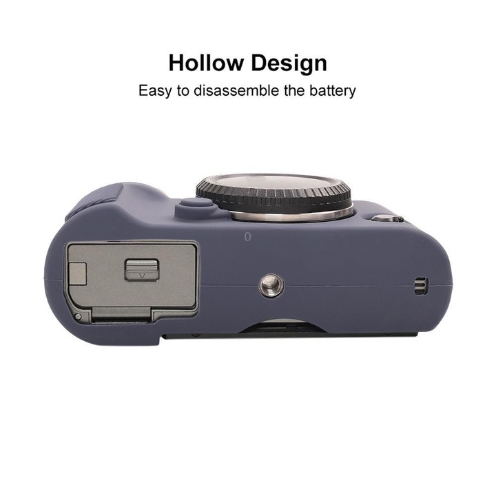 For FUJIFILM X-T50 Glossy Soft Silicone Protective Case(Blue)