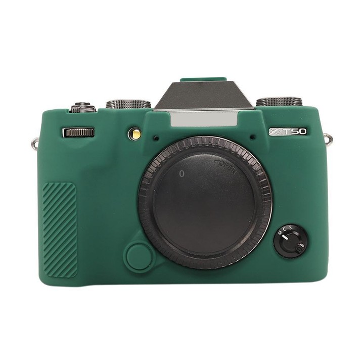 For FUJIFILM X-T50 Glossy Soft Silicone Protective Case(Green)