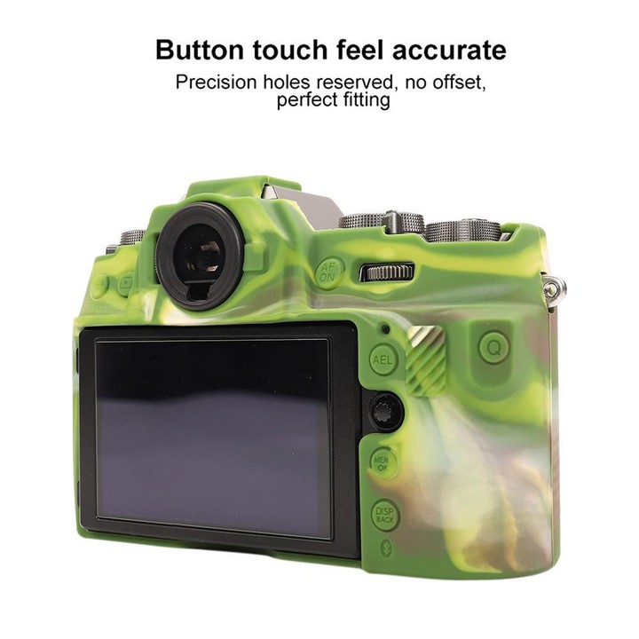For FUJIFILM X-T50 Glossy Soft Silicone Protective Case(Camouflage)