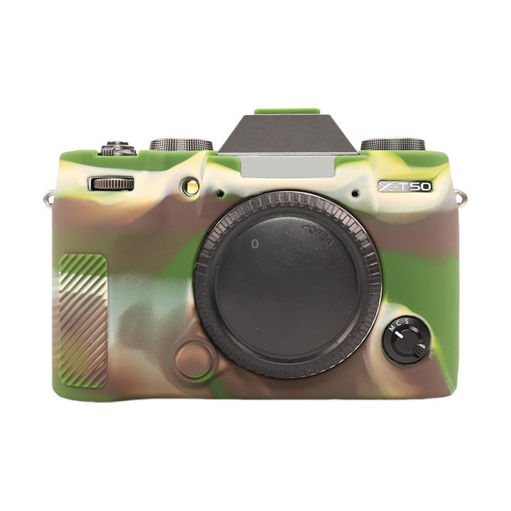 For FUJIFILM X-T50 Glossy Soft Silicone Protective Case(Camouflage)