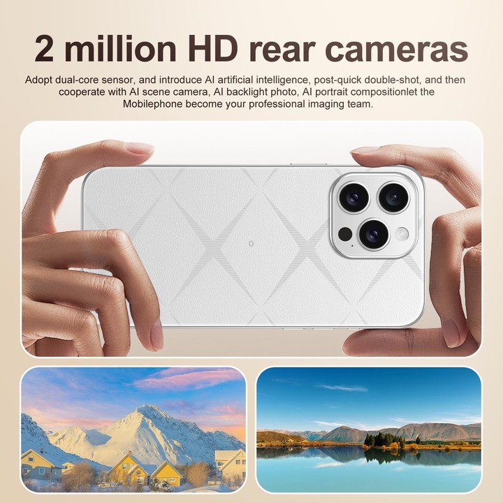 C16 Pro Max / A88-B, 2GB+16GB, 6.58 inch Android 8.1 MTK6580A Quad Core, Network: 3G, Dual SIM, Plug:EU Plug(White)