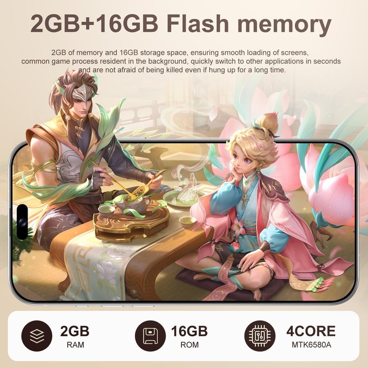 C16 Pro Max / A88-B, 2GB+16GB, 6.58 inch Android 8.1 MTK6580A Quad Core, Network: 3G, Dual SIM, Plug:AU Plug(White)