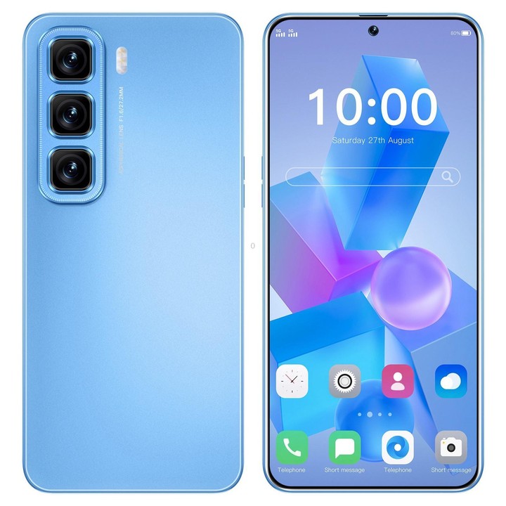 Hot 50 Pro / ZKU217, 2GB+16GB, 6.56 inch Android 8.1 MTK6580A Quad Core, Network: 3G, Dual SIM, Plug:US Plug(Blue)