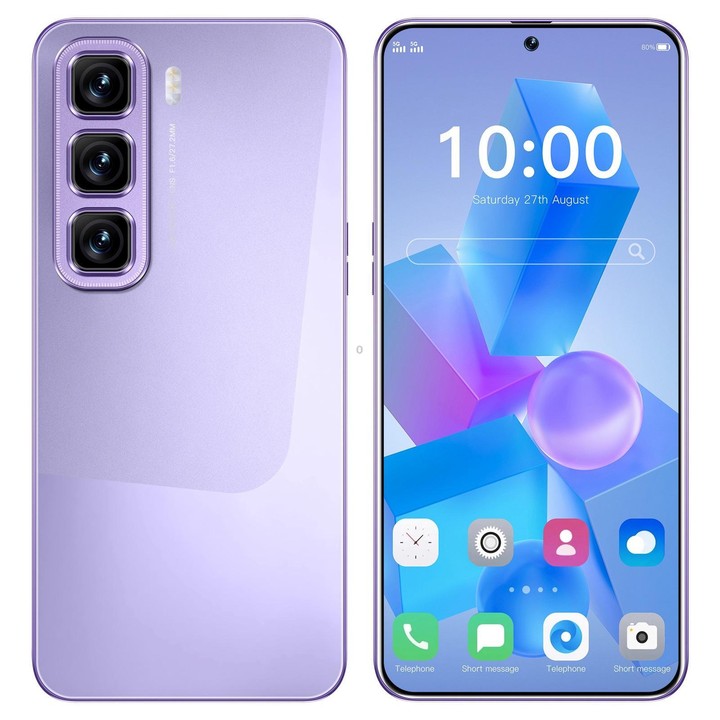 Hot 50 Pro / ZKU217, 2GB+16GB, 6.56 inch Android 8.1 MTK6580A Quad Core, Network: 3G, Dual SIM, Plug:UK Plug(Purple)
