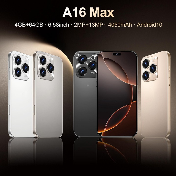 A16 Max / PDA89, 4GB+64GB, 6.58 inch Android 10 MTK6739 Quad Core, Network: 4G, Dual SIM, Plug:EU Plug(Grey)