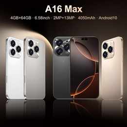 A16 Max / PDA89, 4GB+64GB, 6.58 inch Android 10 MTK6739 Quad Core, Network: 4G, Dual SIM, Plug:AU Plug(Black)