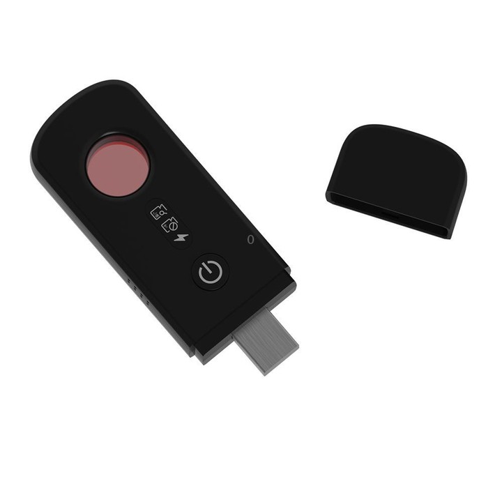 J58 Lens Detector Anti-sneak Peek Infrared Scanning Jammer(Black)