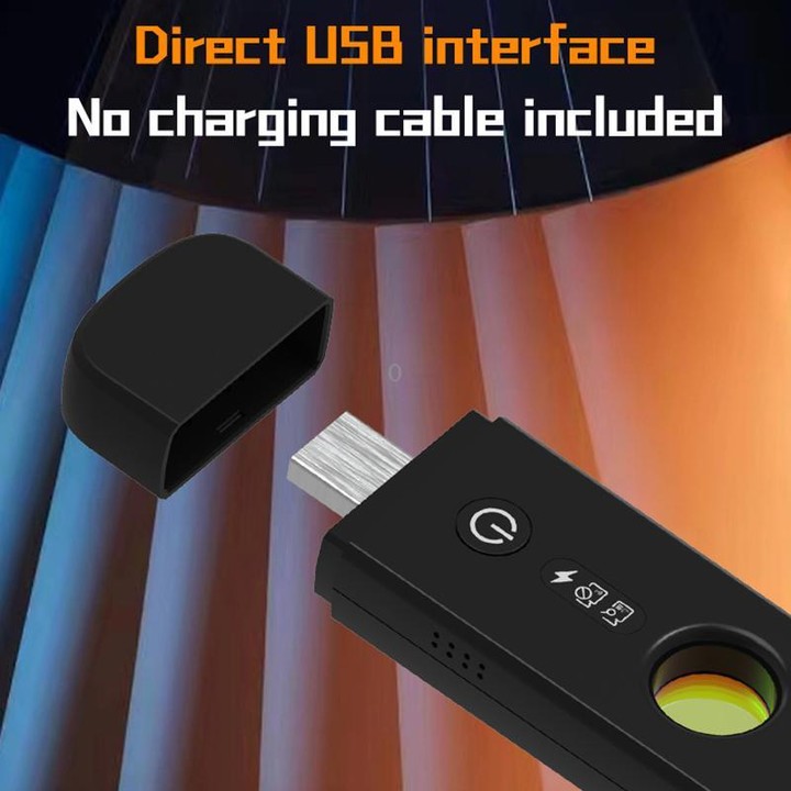 J58 Lens Detector Anti-sneak Peek Infrared Scanning Jammer(Black)