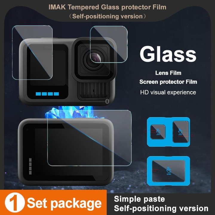 For GoPro HERO13 Black imak Tempered Glass Film with Camera Lens Film, Self-positioning Version