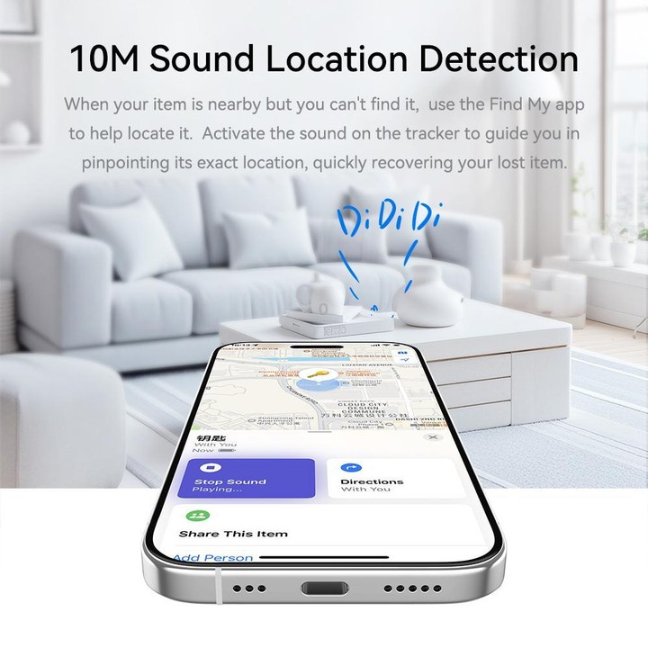 ROCK Tag Wireless Smart Tracker Positioning Anti-lost Device(Beige)