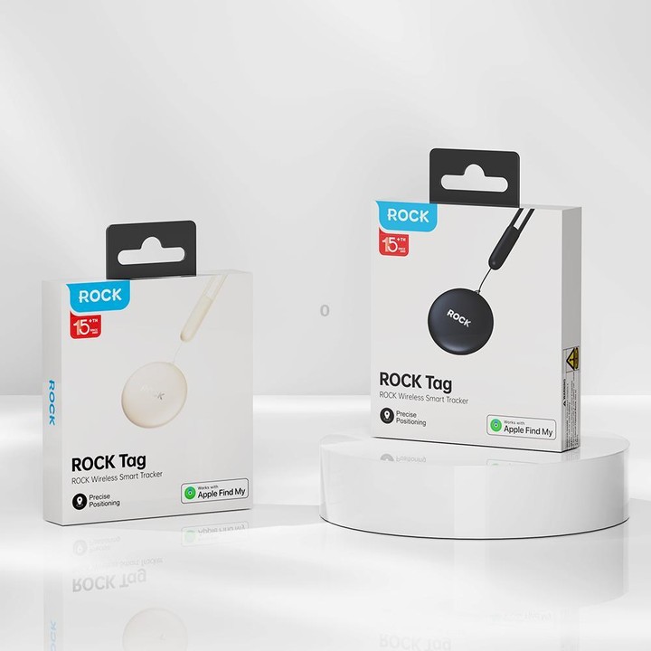ROCK Tag Wireless Smart Tracker Positioning Anti-lost Device(Beige)