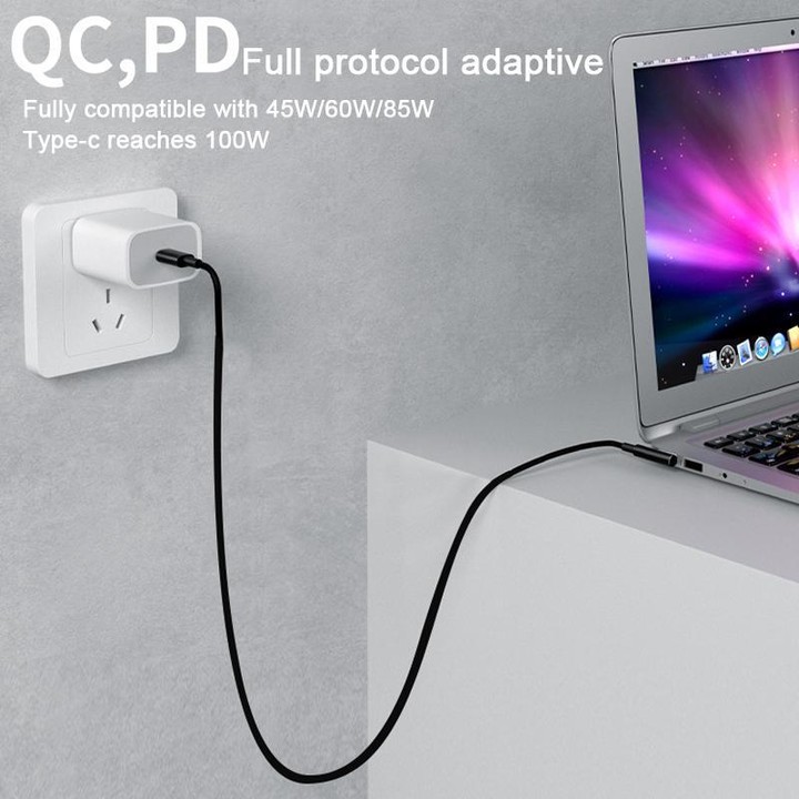 QianLi Adaptive Notebook Power Cable, Interface:T Head to Type-C