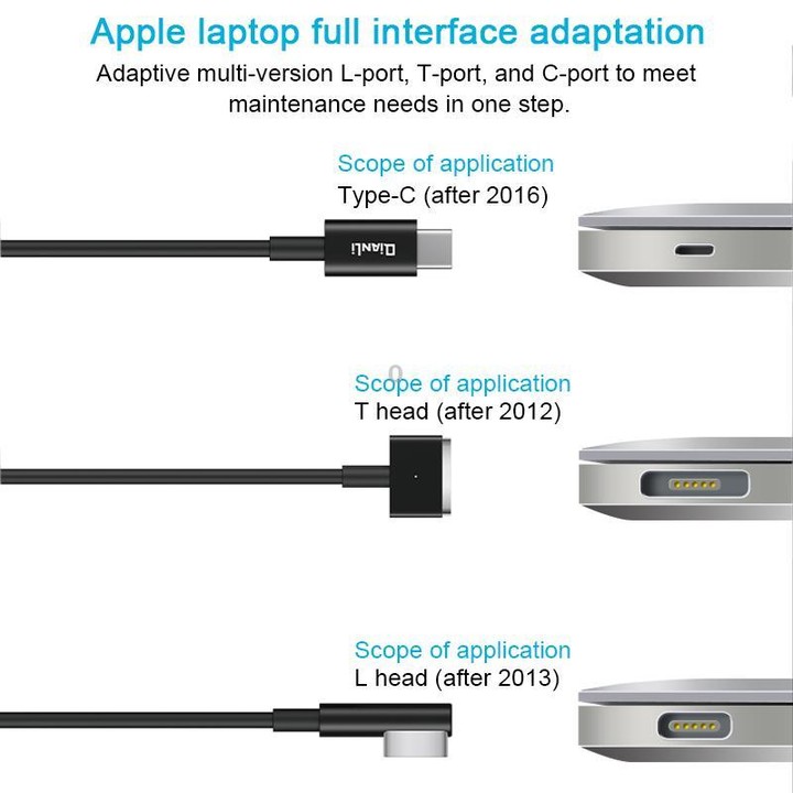 QianLi Adaptive Notebook Power Cable, Interface:Type-C