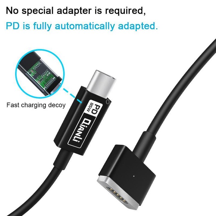 QianLi Adaptive Notebook Power Cable, Interface:Type-C