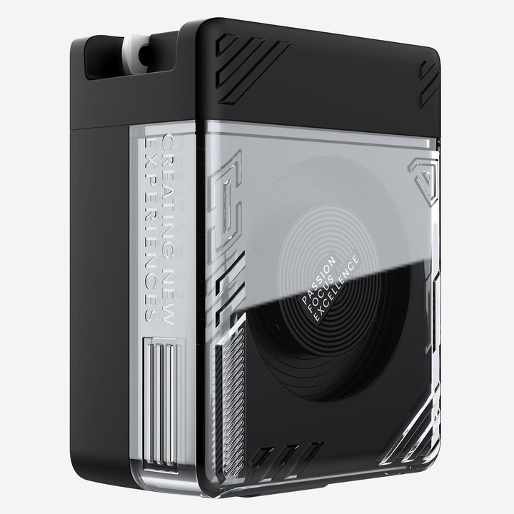 Nillkin IceCore Retractable 65W GaN Fast Charger with Type-C / USB-C Cable, US Plug(Black)