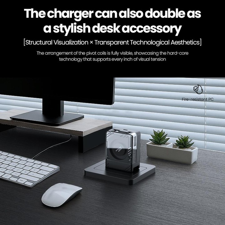 Nillkin IceCore Retractable 65W GaN Fast Charger with Type-C / USB-C Cable, US Plug(White)