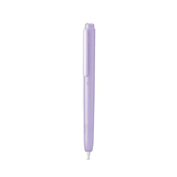 For Apple Pencil USB-C Retractable Silicone Protective Stylus Pen Case(Purple)