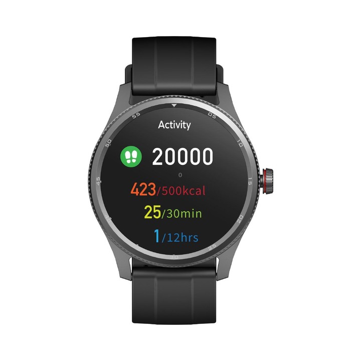 MOMAX SW2S 1.38 inch Screen IP68 Waterproof Smart Sports Watch(Black)