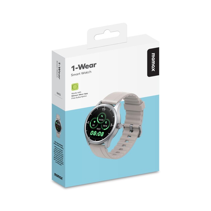 MOMAX SW2S 1.38 inch Screen IP68 Waterproof Smart Sports Watch(Grey)
