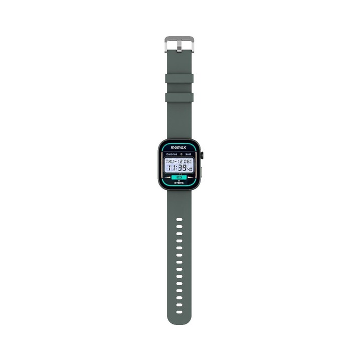 MOMAX SW3S 1.99 inch Screen 3ATM Waterproof Smart Sports Watch(Green)