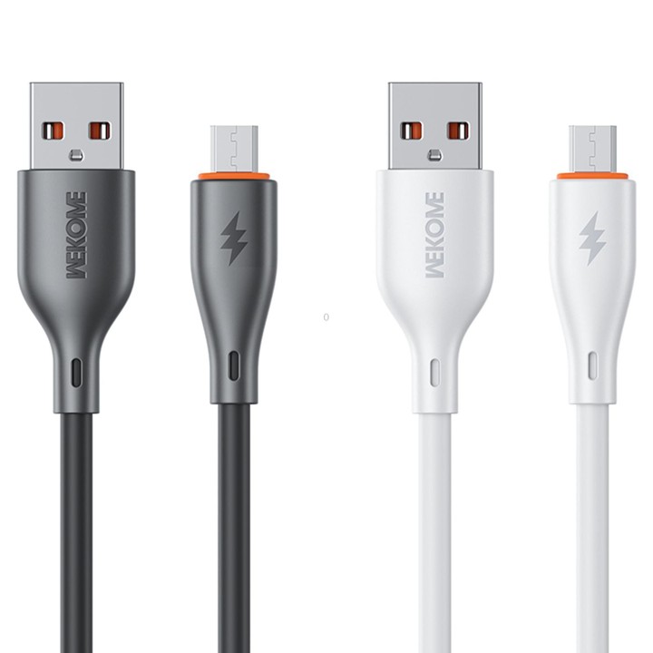 WK WDC-67m Kinkong 1m 12W PVC Data Cable, Interface:USB to Micro(White)