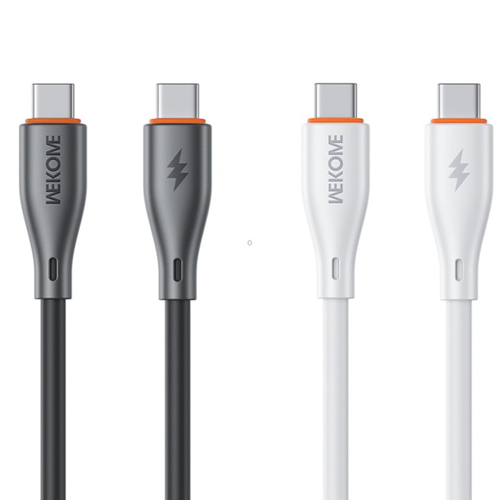 WK WDC-68 Kinkong Flash Series 1m 65W PVC Fast Charging Data Cable, Interface:Type-C to Type-C(Black)