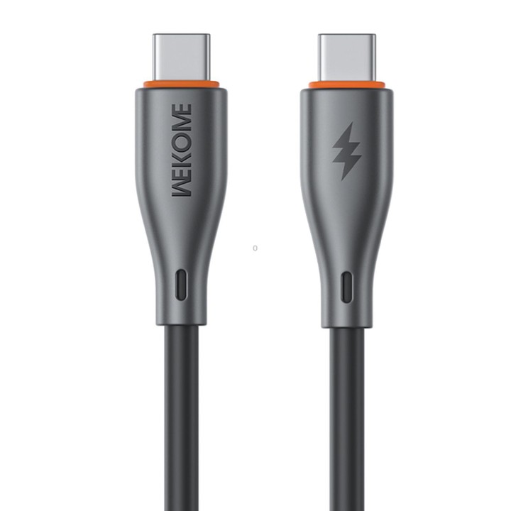 WK WDC-68 Kinkong Flash Series 1m 65W PVC Fast Charging Data Cable, Interface:Type-C to Type-C(Black)
