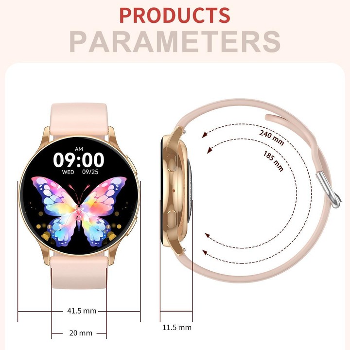 CY29 1.32 inch AMOLED Screen Female Smart Watch Supports COFIT APP(Silver)