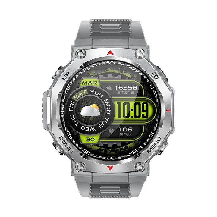 KT85 1.43 inch Screen 5ATM Outdoor Sports Smart Watch with Strong Flashlight(Grey)