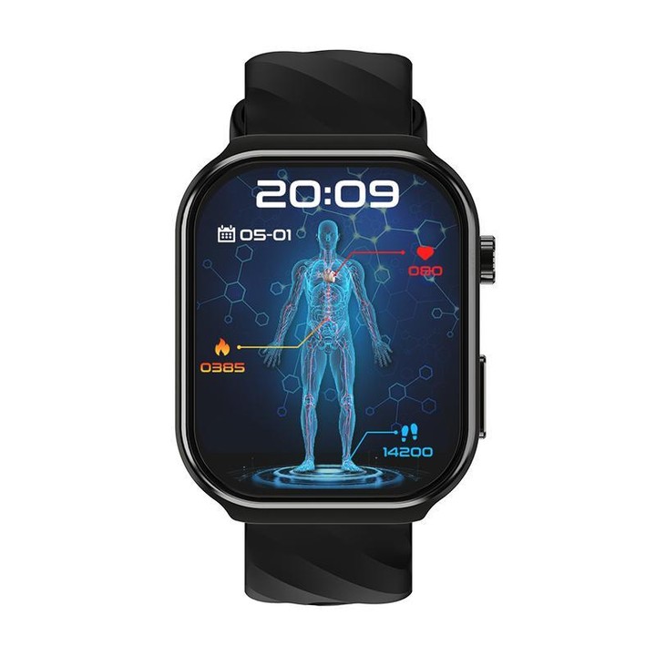U13 2.2 inch IPS Curved Screen Smart Watch Supports BT Call(Black)