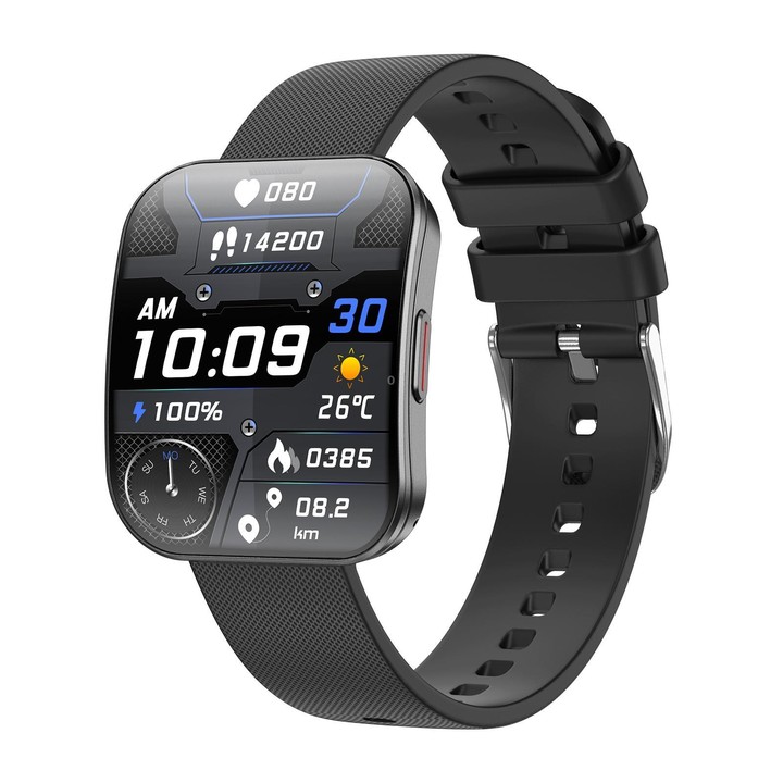 U17 1.85 inch Ultra-thin Curved Screen IP68 Sports Smart Watch(Black)