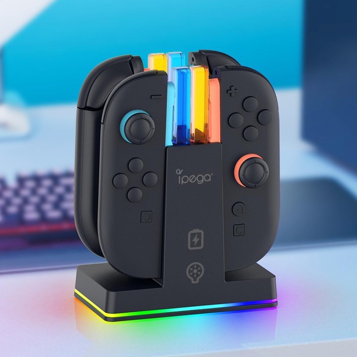 ipega Vertical Charging Station For Nintendo Switch 2 Joy-Pads(Black)