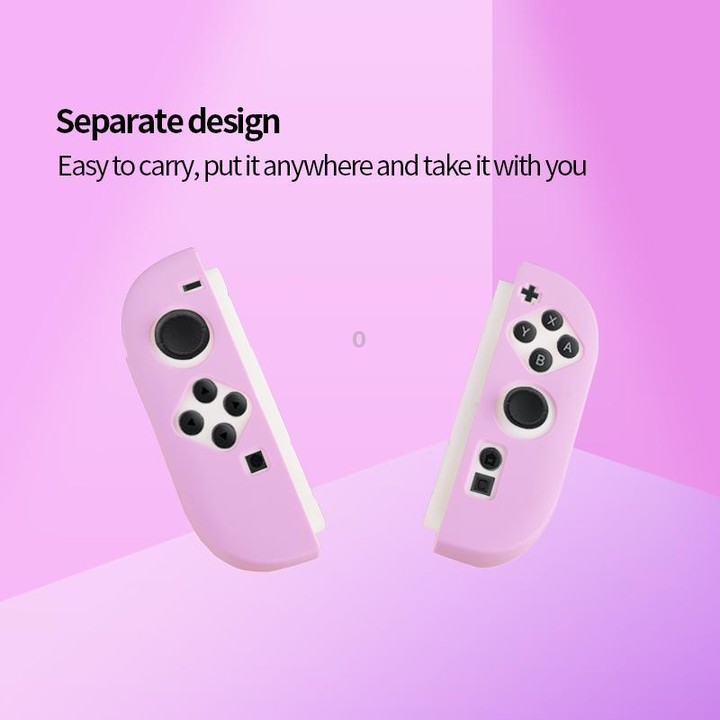 For Nintendo Switch 2 Game Console Silicone Separable Protective Case(Pink)
