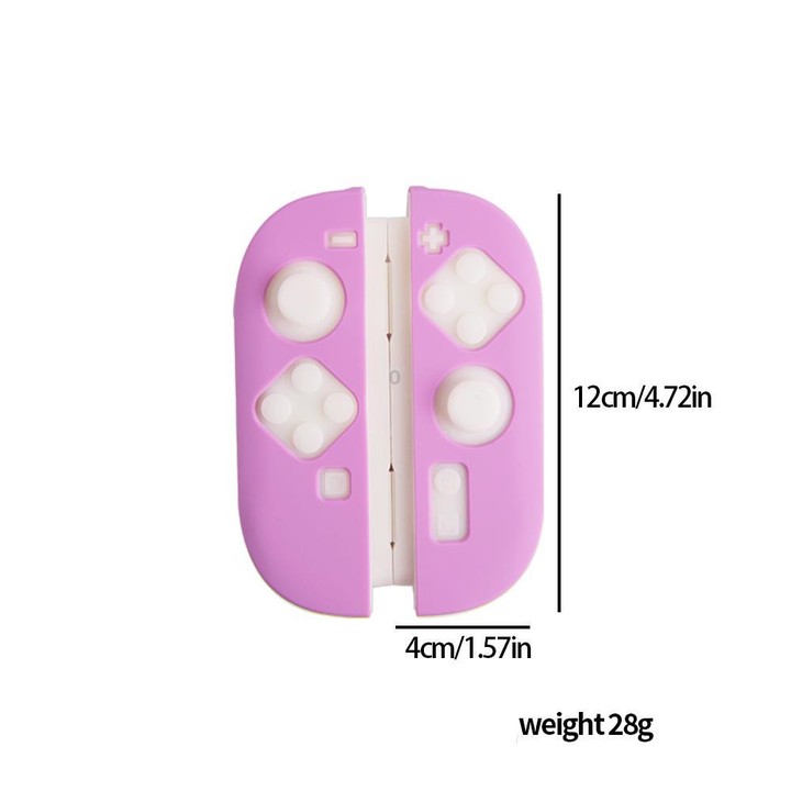 For Nintendo Switch 2 Game Console Silicone Separable Protective Case(Transparent)